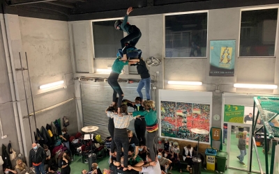 Imatge de l'assaig d'ahir al vespre al local del carrer Emprius | Roger Benet