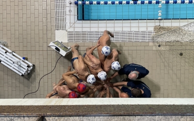 Pinya inicial dels jugadors de l'Astralpool | Pau Vituri