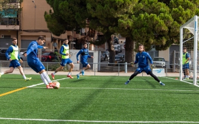 Bernad, en un entrenament d'aquesta setmana a Can Rull | CES