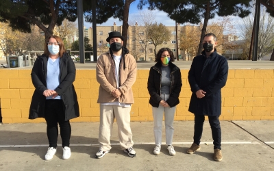 D'esquerra a dreta, Mar Molina, regidora de districte, Morell, David Castejón i de la Rosa | Ràdio Sabadell