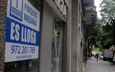 Un cartell de lloguer/ ACN