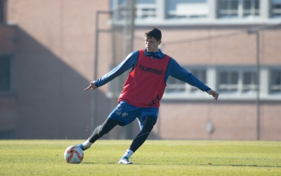 Altimira, en un entrenament al CAR | Roger Benet