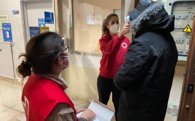 Entrada del nou alberg nocturn/ Cedida Creu Roja