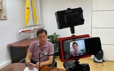 Moment del rodatge del primer documental/ Cedida Recuérdame