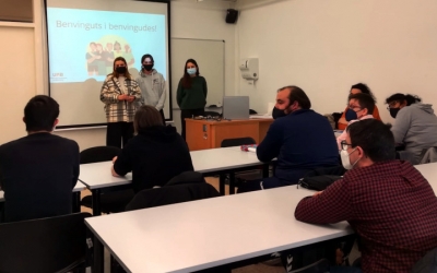 Alumnes d'Andi Down, als tallers de la UAB/ Cedia Andi Down Sabadell