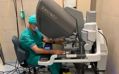 El robot Da Vinci permet arribar a nivells més profunds d'obstrucció de la via aèria | Cedida