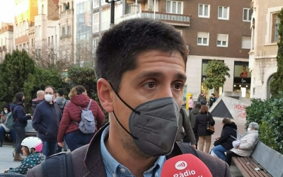 David Cid, a la manifestació de Sabadell de SOS Pediatria | Raúl Chao