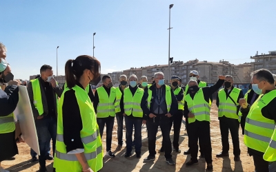 Un moment de ls visita d'obres | Cedida