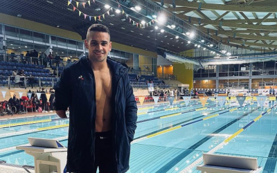 Óscar Salguero, durant la competició a Barcelona | @oscarsalguero1