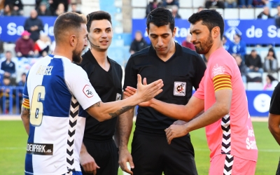 Lucas Viale, capità blaugrana en l'últim Sabadell-Llagostera | Críspulo Díaz