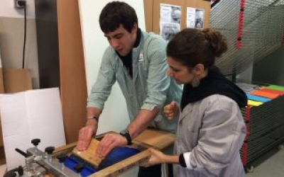 Participants del programa de formació i inserció d'arts gràfiques | Cedida