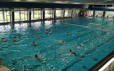 Els esportistes acollits pel CAR durant un entrenament | CAR Sant Cugat