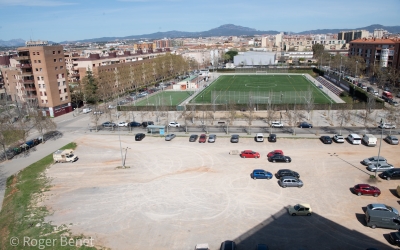 Terreny del carrer Diego de Almagro, on es construirà la residència/ Roger Benet