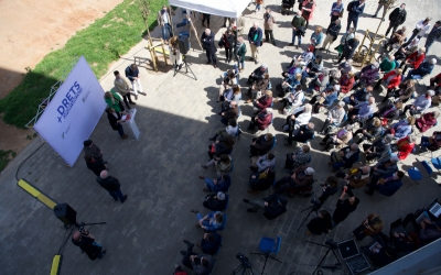 Imatge de l'acte de presentaciò del projecte de la residència del sud/ Roger Benet