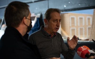 Francesc Bartolomé en una roda de premsa el passat Nadal | Roger Benet