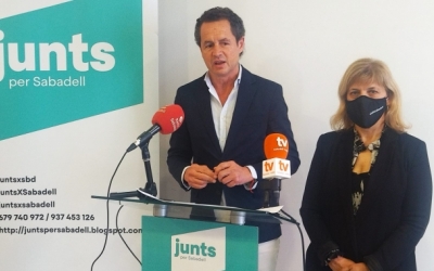 Matas en un acte del partit | Ràdio Sabadell