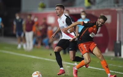 Guillem Molina, en una acció del partit de la primera volta | Cantera SFC
