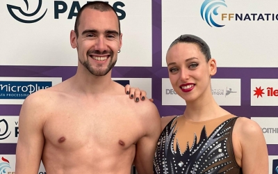 Emma Garcia i Pau Ribes, a França | Cedida