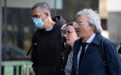 Xavi Jiménez entrant a declarar als jutjats de Sabadell el passat 22 d'abril | Roger Benet