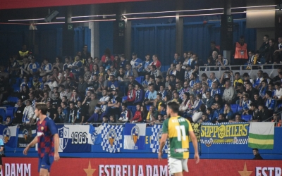 A l'última visita al Barça 'B', uns 600 arlequinats es van desplaçar | CES
