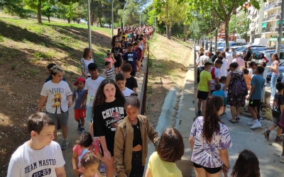 La nova rampa del camí escolar que mena a l'Escola Pau Casals | Pau Duran