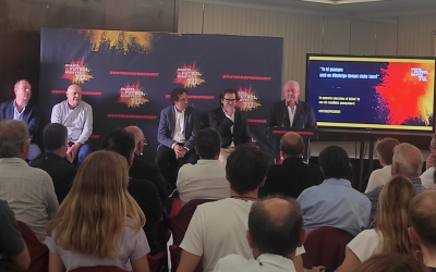 Soteras i el seu equip, durant l'acte de presentació a l'Hotel Urpí | Sergi Park