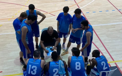 El Club Natació Sabadell durant l'últim partit a Mollerussa | @cnsbasquet