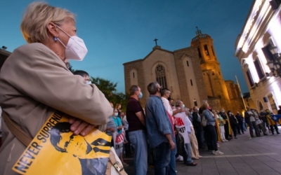 Una concentració independentista a Sant Roc | Roger Benet