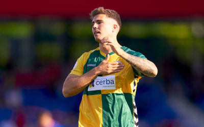 Kaxe, després de marcar el gol al Johan Cruyff | Pedro Salado