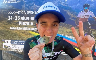 La ciclista sabadellenca va ser bronze als Dolomites | Cedida
