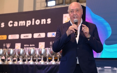 Joan Soteras ahir a la Nit dels Campions | FCF