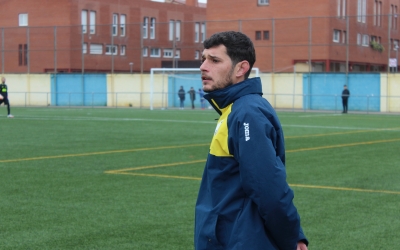 López, en un dels partits dirigits a Ca n'Oriac | Adrián Arroyo