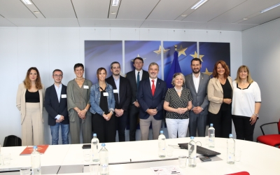 Marta Farrés, juntament amb alcaldes i alcaldables del PSC a Brussel·les | ACN