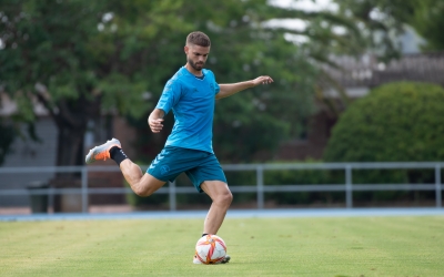 Guillem Molina, en el primer entrenament d'aquesta setmana | Roger Benet