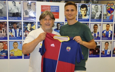 El president, Jordi Grané, amb Xalabarder | CE Mercantil