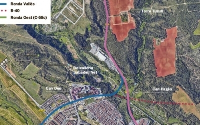 Possibles traçats viaris futurs a la zona entre Castellar del Vallès i Sabadell
