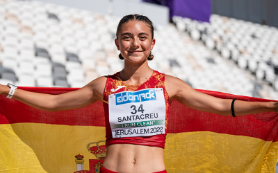 Santacreu, després de guanyar l'or a Jerusalem | Cedida