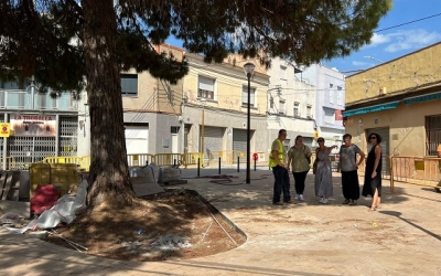 Visita d'obres a la plaça de la Fuensanta | Cedida