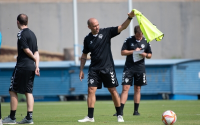 Gabri, en un entrenament a Sant Oleguer | Roger Benet