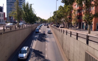 La Gran Via, en una imatge d'arxiu/ Ajuntament de Sabadell