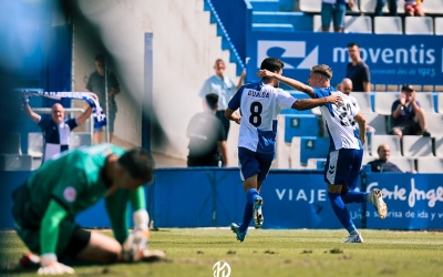 Gualda i Sala, celebrant l'1-0 | Sendy Dihör