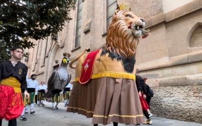 El Lleó i l'Àliga, algunes de les figures del Seguici Festiu