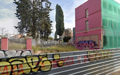 Estat actual de la zona on es crearà el passatge Jean Piaget/ Cedida