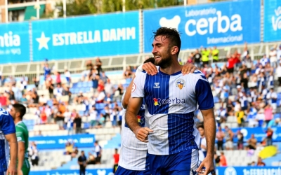 Sergi Garcia, celebrant l'1-0 d'ahir | CES