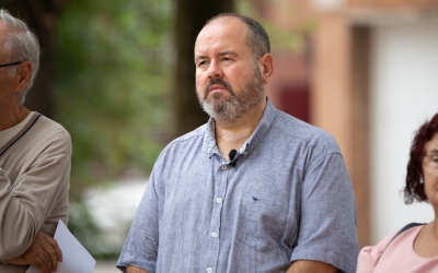 Joan Mena en un acte al mes de setembre | Roger Benet