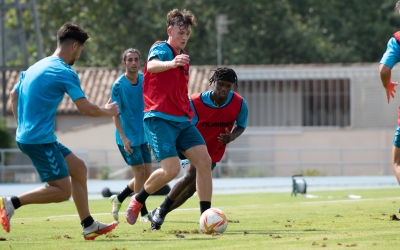 Vladys en un entrenament amb el primer equip | Roger Benet