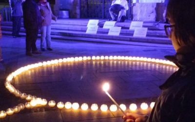 Un acte del 25N, en una imatge d'arxiu/ Karen Madrid