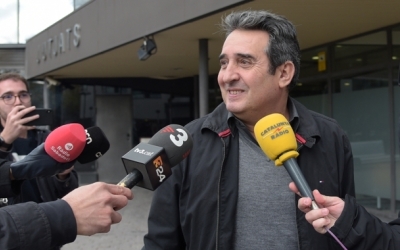 Manel Bustos sortint dels Jutjats de Sabadell | Arxiu Ràdio Sabadell