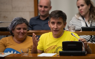 Lluís Perarnau, en el seu últim ple municipal | Roger Benet