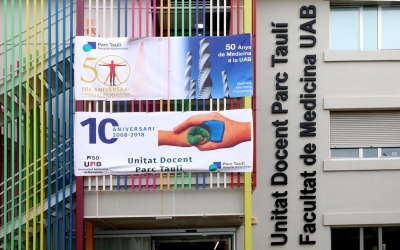 Imatge de la façana de l'actual Unitat Docent de Medicina del Taulí | Arxiu